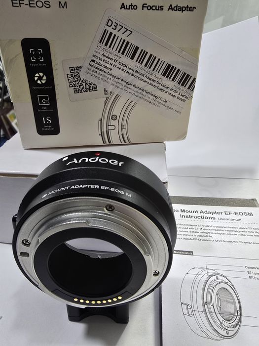 Адаптер для об'єктива Canon EF - EOS M