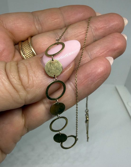 Złoty łańcuszek 375 celebrytka boho kółka 2,09g / Nowy Lombard Raków