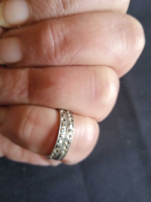 Aliança de prata T22 anos 60