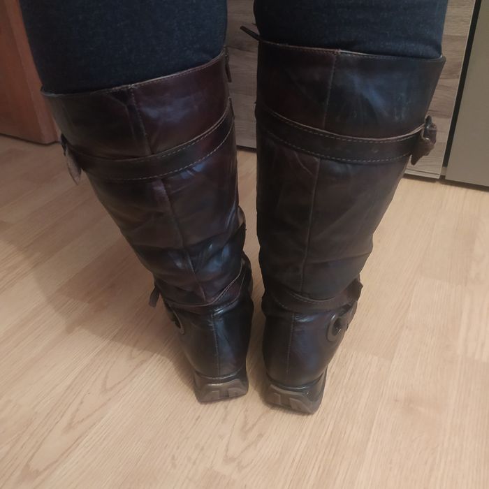 Damskie kozaki ze skóry rozmiar 40