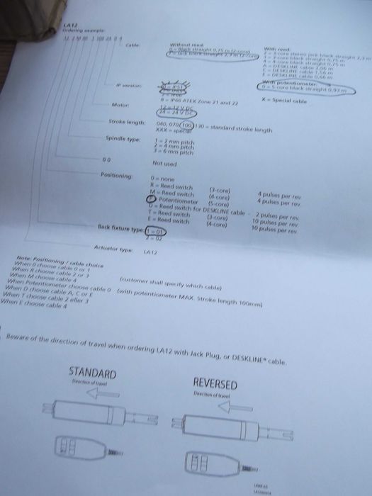 Siłownik LINAK LA12 24V 2 szt