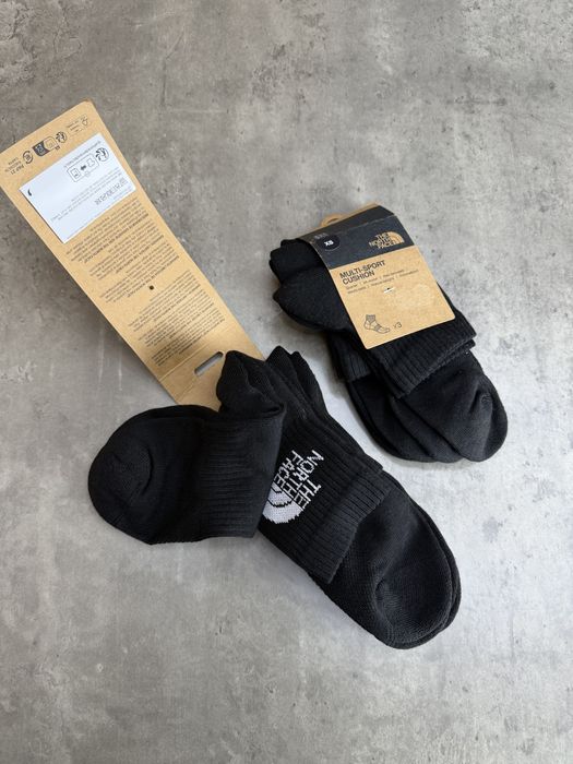 The north face multi sport cush quarter socks black шкарпетки