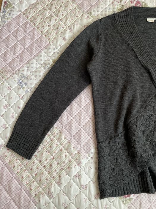 Szary luźny sweterek z klamrą XL 42 bodyflirt basic