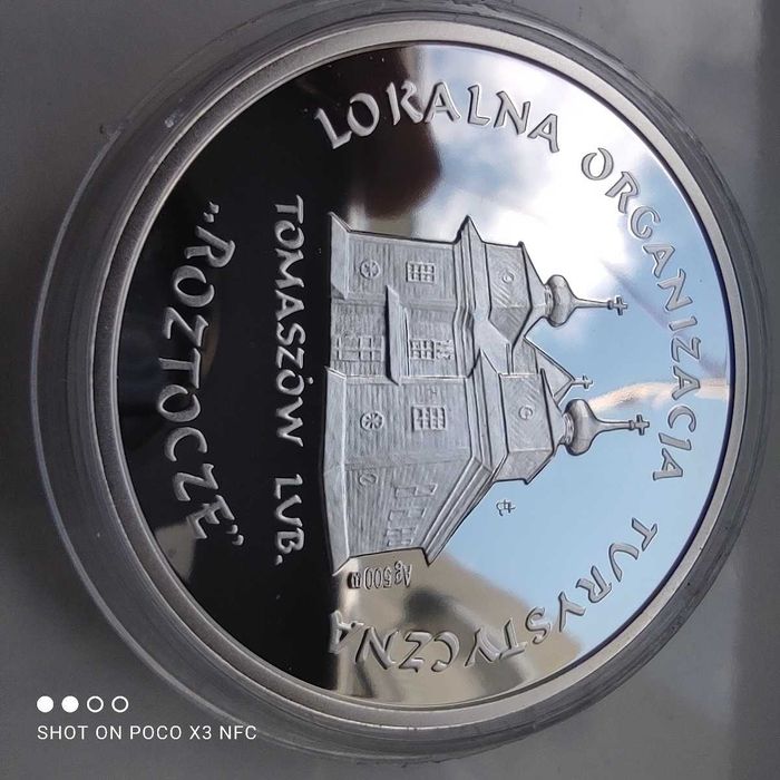 Moneta srebra 50 Gryfinów Tomaszów LUB Roztocze srebro ag rzadka 1000