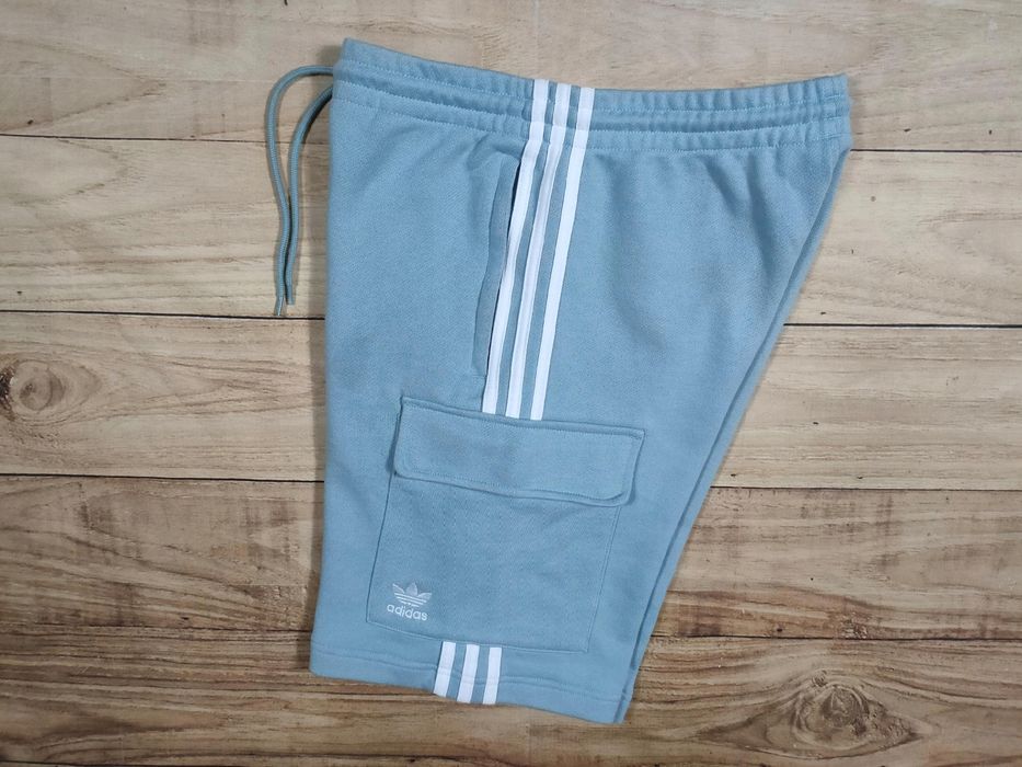 ADIDAS Spodenki Cargo 3 Paski Bawełniane Logowane r. S/M