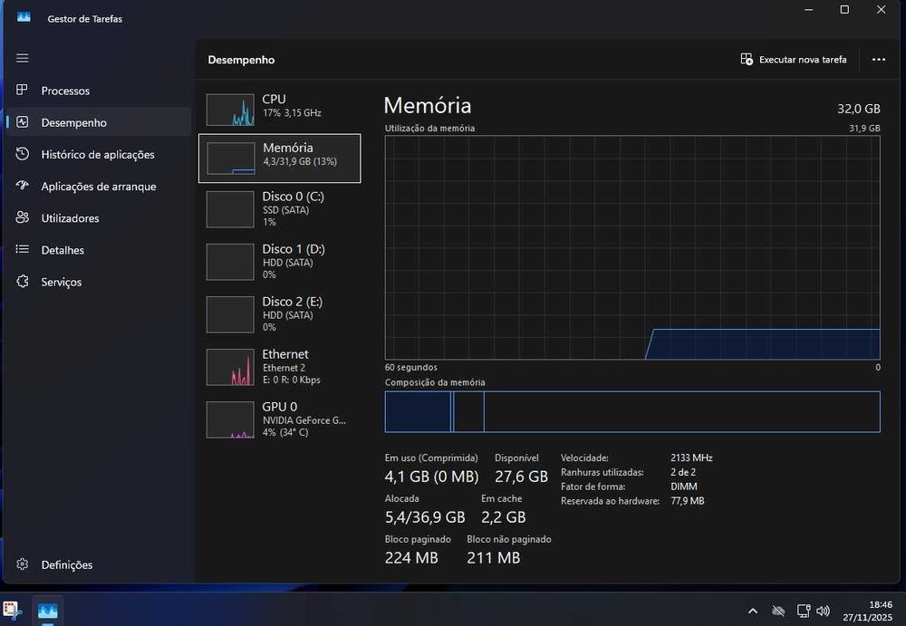 PC Servidor / NAS – i5, 32GB RAM, SSD + 2TB HDD, GT 1030