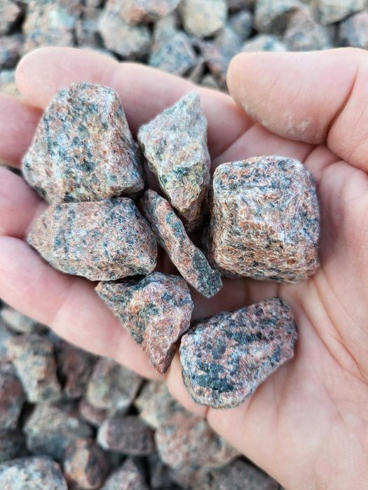 Granit Vanga grys czerwony 16-22 mm Kamienie ogrodowe do akwarium