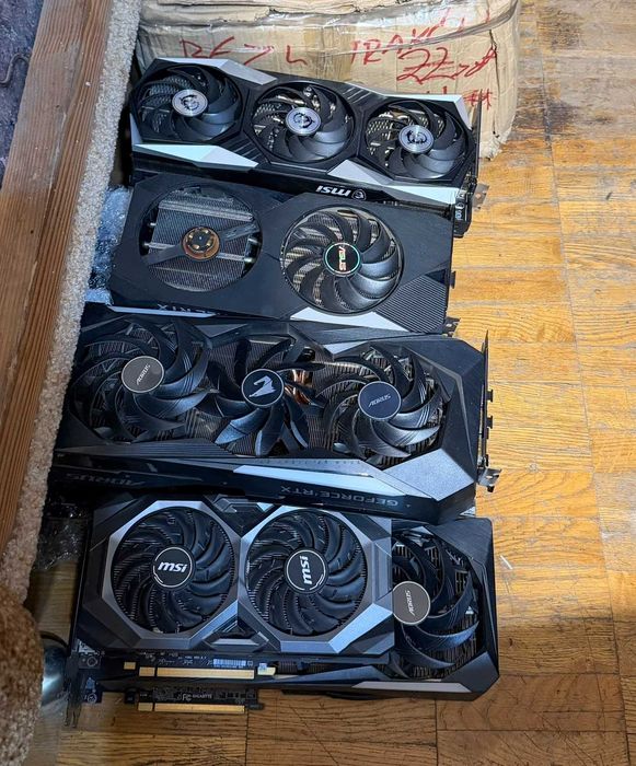 Продам майнинг ферму видеокарты оптом rx470 1070 6800 6900xt
