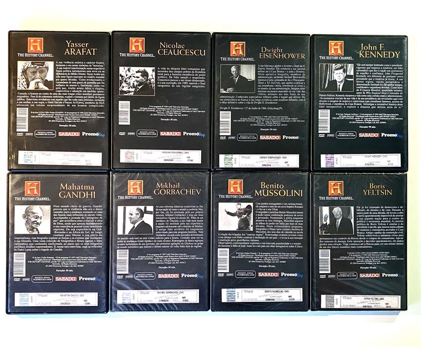 Lote 9 Dvds Canal História e História do Século XX