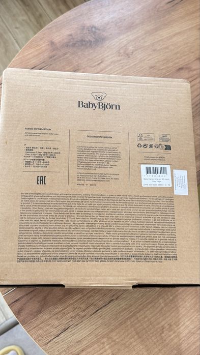 BABYBJORN ONE AIR nosidełko ergonomiczne 3,5-15kg AIRY MESH