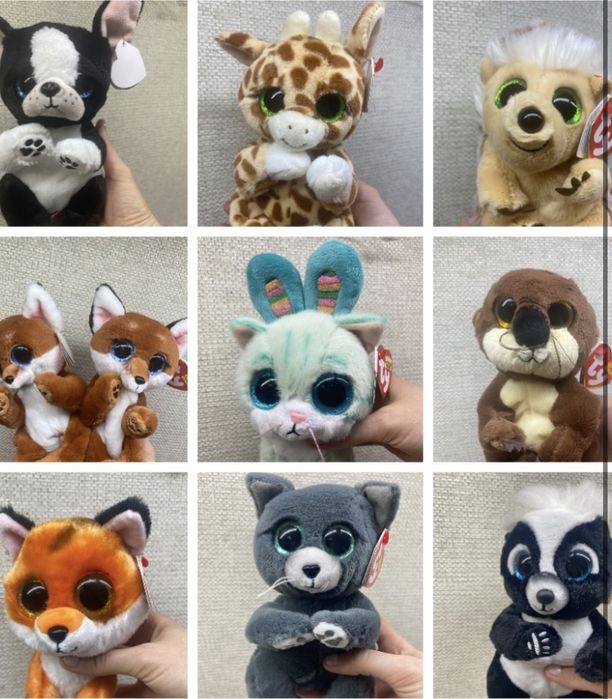 М'яка іграшка TY Beanie babies вівчарка кот лис Ace 20 см (40539)
