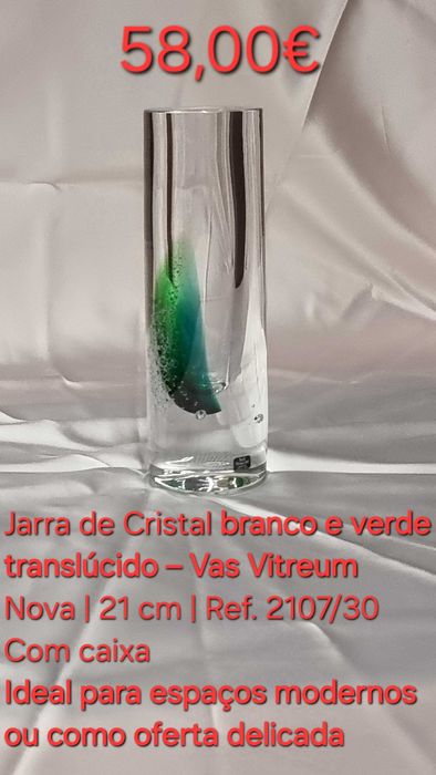 Jarra de Cristal Artística Vas Vitreum