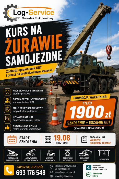 Kurs żuraw samojezdny dźwig