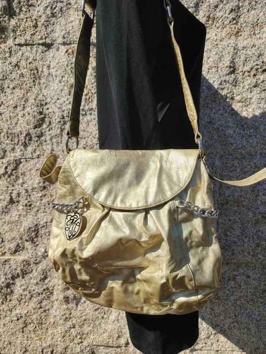 Mala de Ombro Gai Mattiolo – Dourado Metalizado ENVIO GRATIS