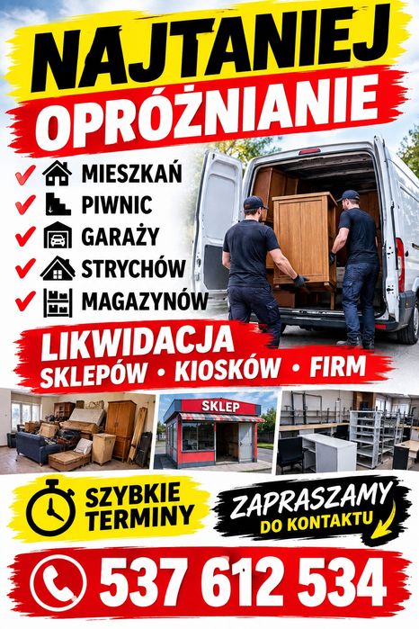Wywóz starych mebli, i innych odpadów szybki czas realizacji  TANIO
