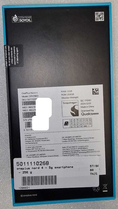 Pudełko od OnePlus Nord 4 – ORYGINAŁ! Komplet