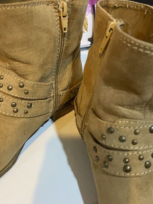 Botas   Bege de camurca
