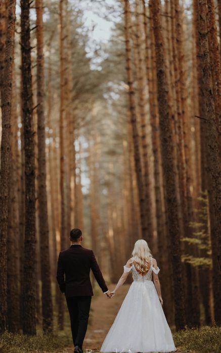 Suknia ślubna i 3 m welon