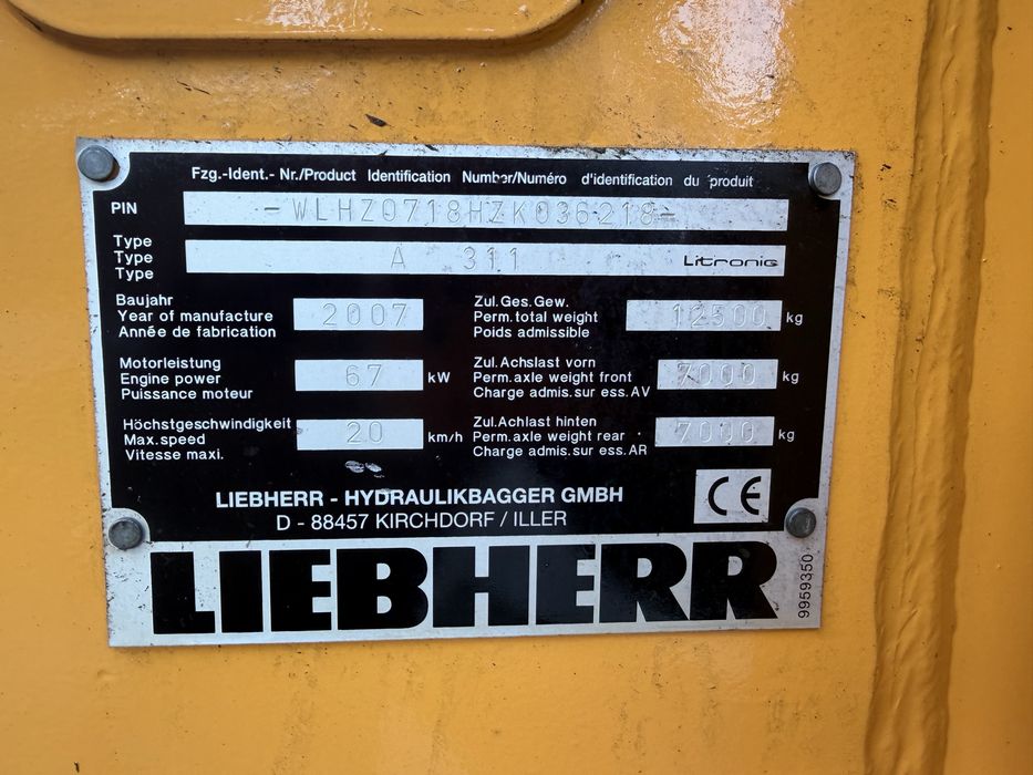 Koparka Liebherr A 311