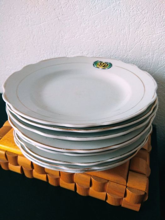 Фарфор тарелки "УР" Коростень