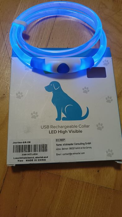 Obroża odblaskowa LED Usb