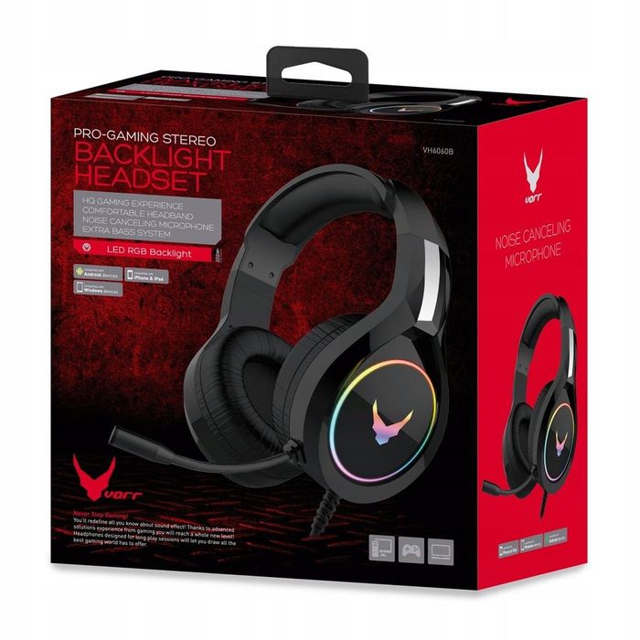 Słuchawki Gracza Gamingowe Z Mikrofonem Do Komputera Konsoli Xbox Ps4