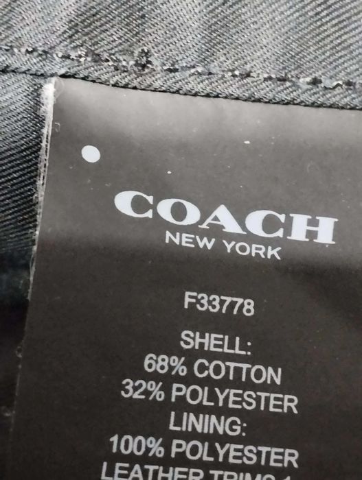 Coach Lamb Leather Cotton Trench size M