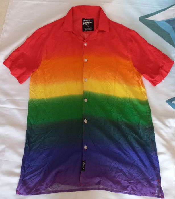 Koszula Hollister Confidence project tęczowa  r.S/XS