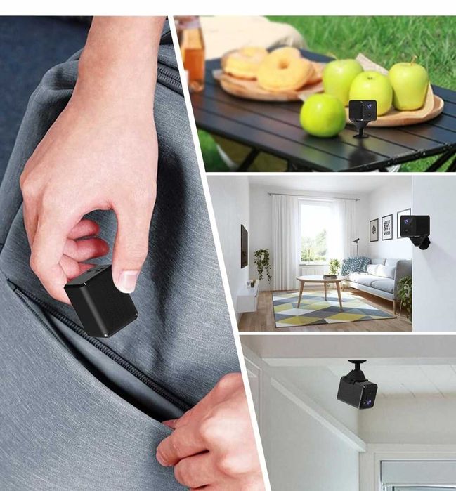 Kamera Mini bez WiFi 4G LTE SIM Full HD 160° IR mikrofon SD UCOCARE