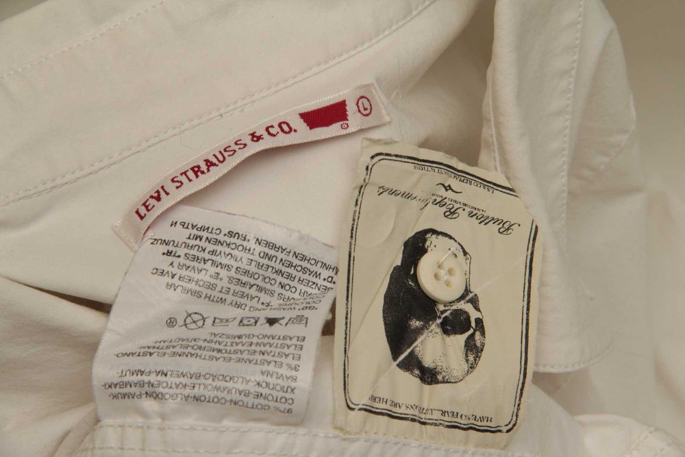 Levis Red Tab рр L рубашка из хлопка  на короткий рукав