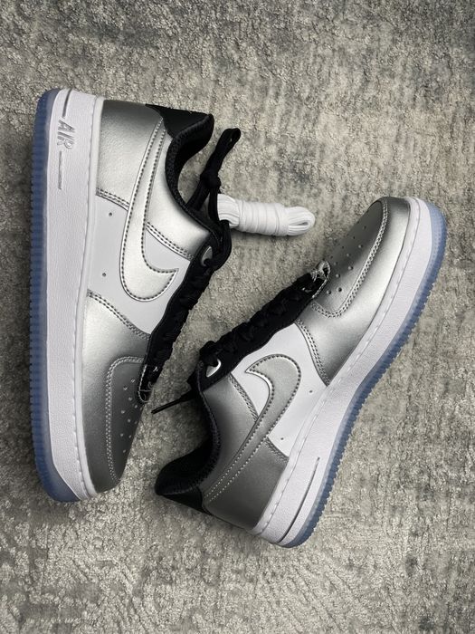 Nike Air Force 1 Low Metalic Silver 38.5 *NOWE*