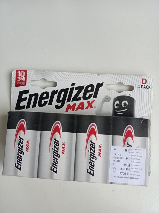 Батарейки Energizrr Max