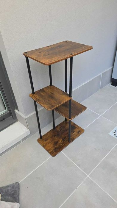 Kwietnik stojak na kwiaty drewniany narożny z 4 poziomami 78 cm