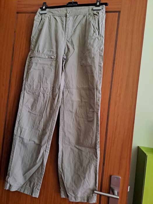 Calça larga sarja fina