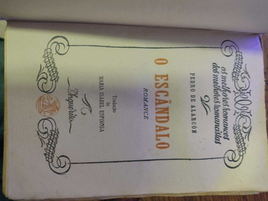 livro O Escândalo, escrito por Pedro de Alarcón 1946