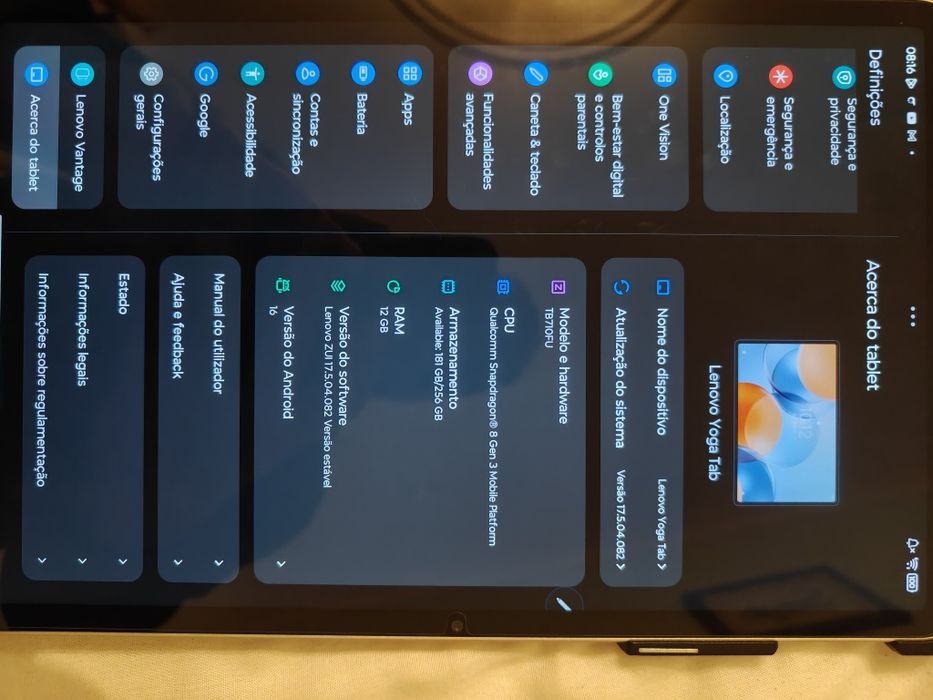 Lenovo yoga tab 12/256