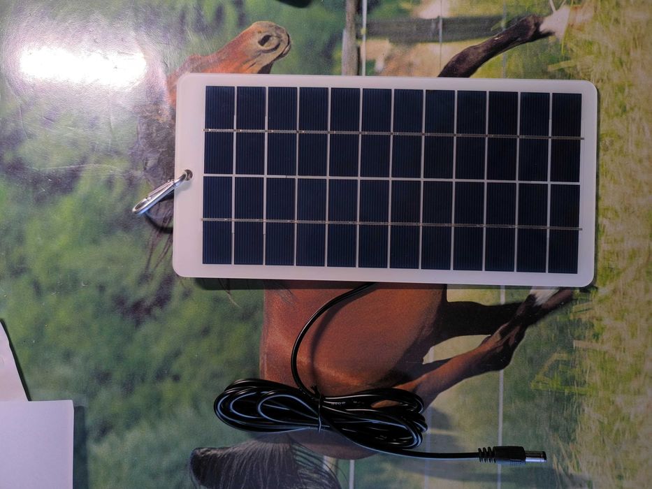 2x Panel słoneczny / solarny 10W 12V DC + długi kabel 3m (Kemping, DIY)