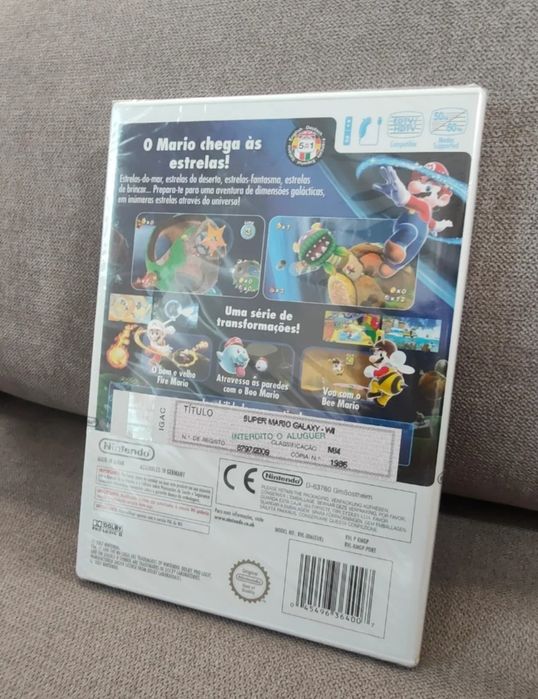 Super Mario Galaxy Wii & Mario Party 8 Selados