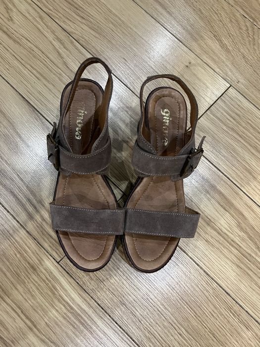 Sandalias ginova n38 beje