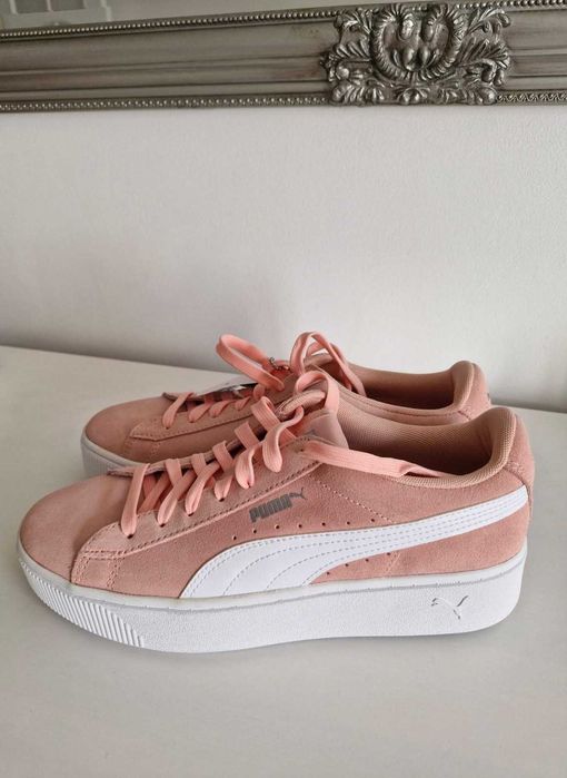 Buty sneakersy tenisówki PUMA SoftFoam Vikky Damskie różowe roz. 40.5