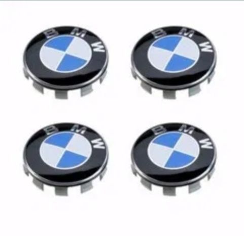 4 centros de jantes BMW / emblema capô / mala