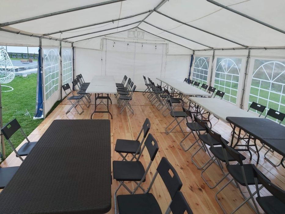 Namiot z podłogą _ WYNAJEM _ Namioty, podłoga, stoły, ławki, krzesła