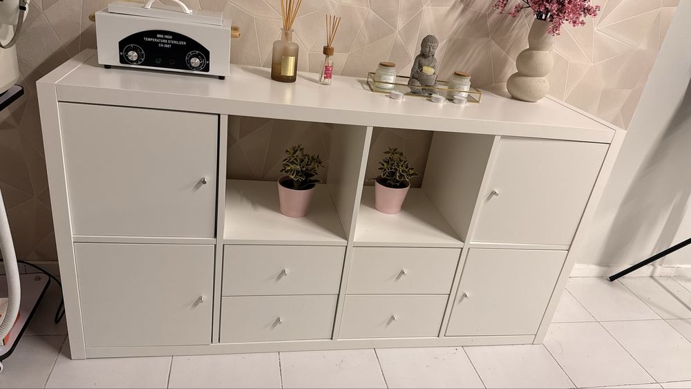 Movel kallax com gavetas e portas