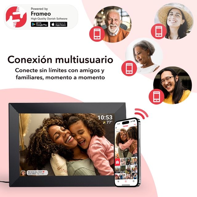 10.1 дюймова цифрова сенсорна фоторамка Frame we o