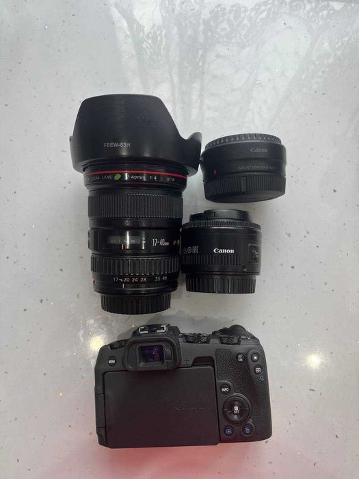 Крутий комплект для фотографа Canon RP + Canon 50mm 1.8f + Canon 17-40