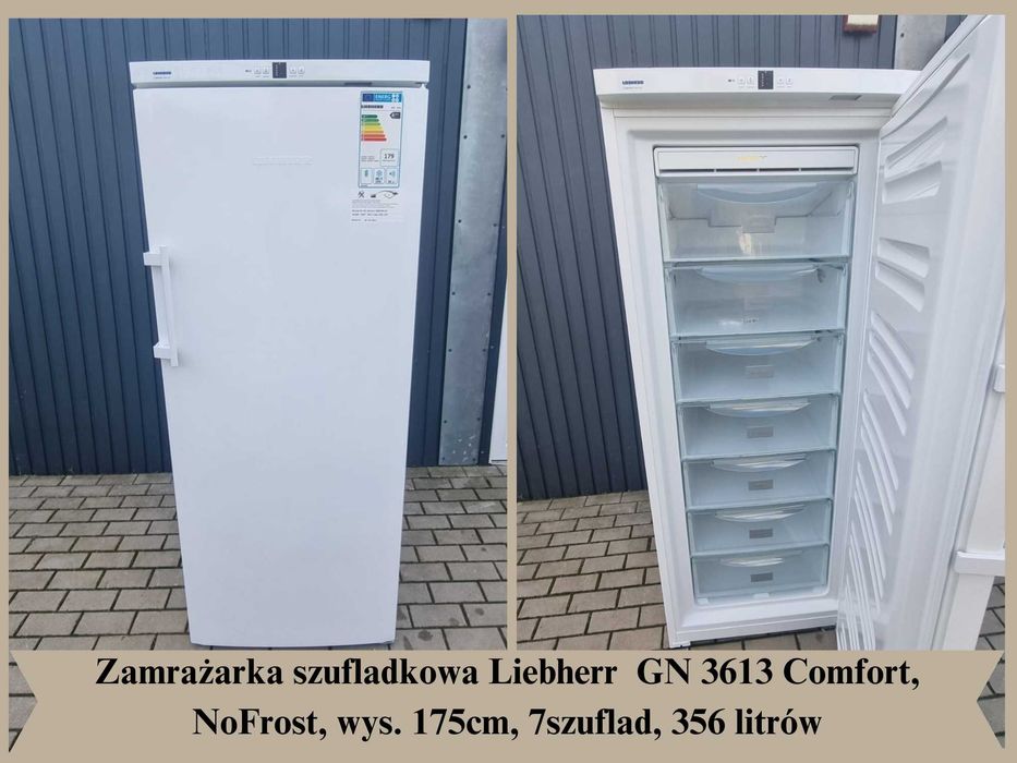 Zamrażarka szufladowa Liebherr GN 3613 Comfort, NoFrost, 175cm