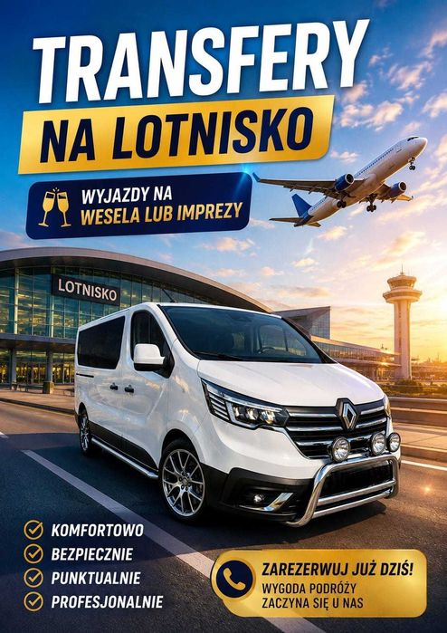 Transfery na Lotnisko Wesela Imprezy