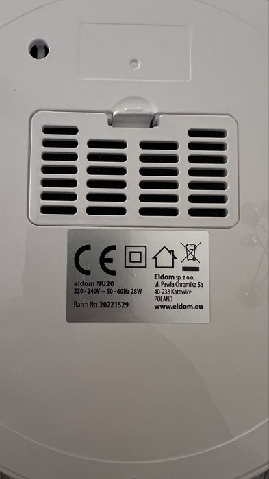 Nawilzacz powietrza z funkcja aromaterapii i higrometrem Eldom NU20