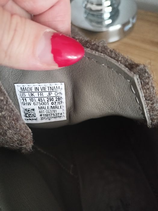 Buty adidas NMDC2 45 i 1/3 filcowe brązowe