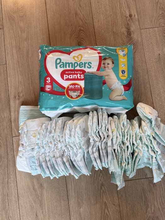 Oddam pieluszki Pampers pants i zwykle nr 3